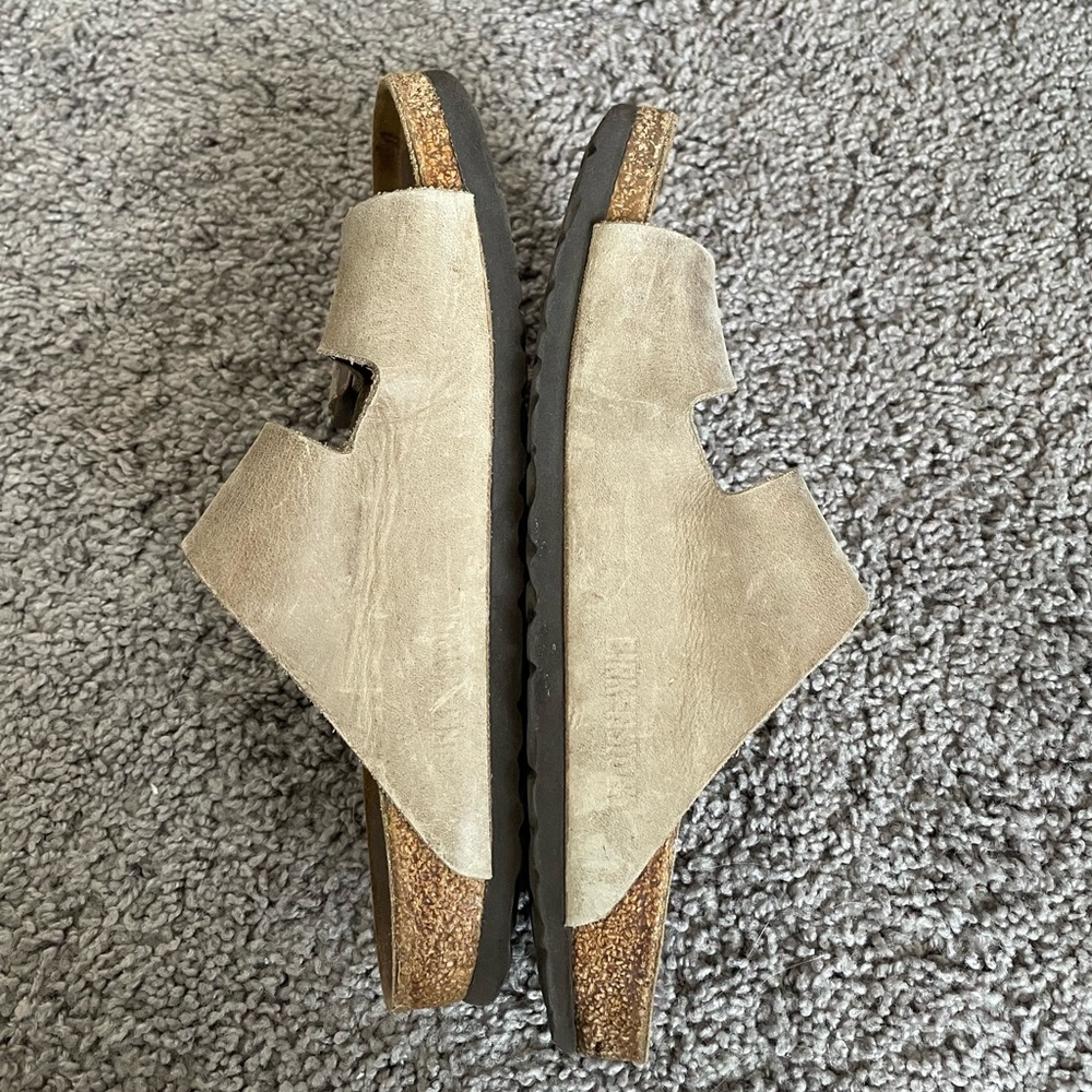 Birkenstock Tan Leather Sandals - Picture 3 of 5